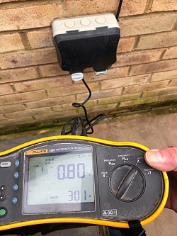 External weather proof socket testing