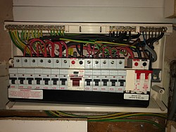 Inside Consumer unit (fuse board)